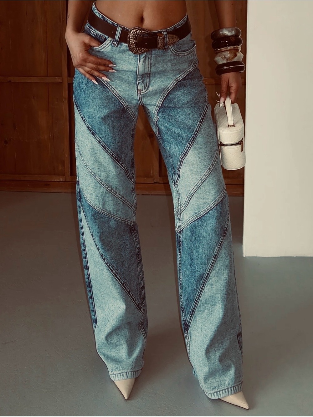 Piral 100% Cotton Two-Tone Jeans
